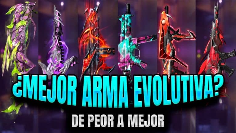 cuales son las mejores armas evolutivas en free fire